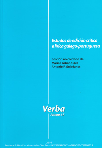ESTUDOS DE EDICIÓN CRÍTICA E LÍRICA GALAICO-PORTUGUESA